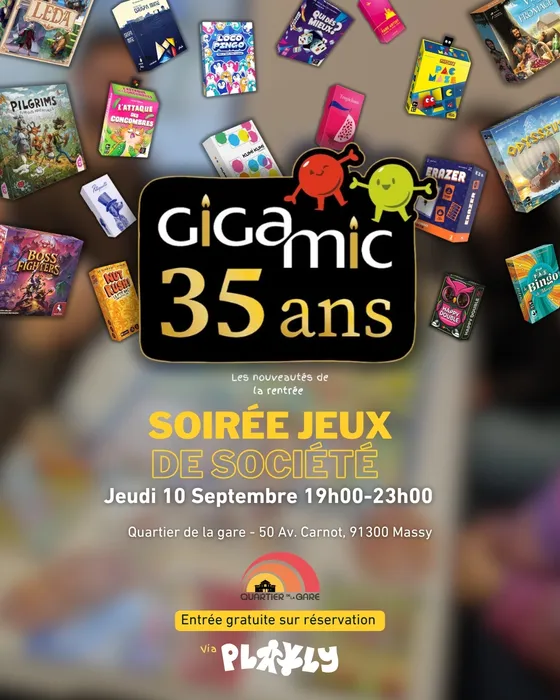 Soirée jeux au QG spécial Gigamic 35 ans