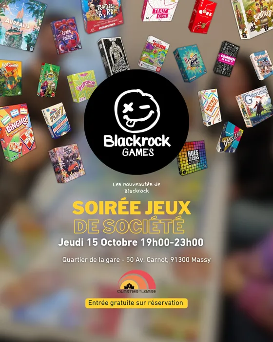 Soirée jeux - Nouveautés Blackrock games